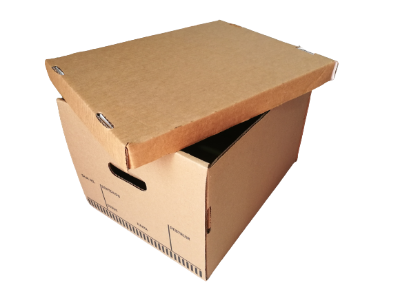 Caja archivadora de cartón con tapa Cofre ONBBOX